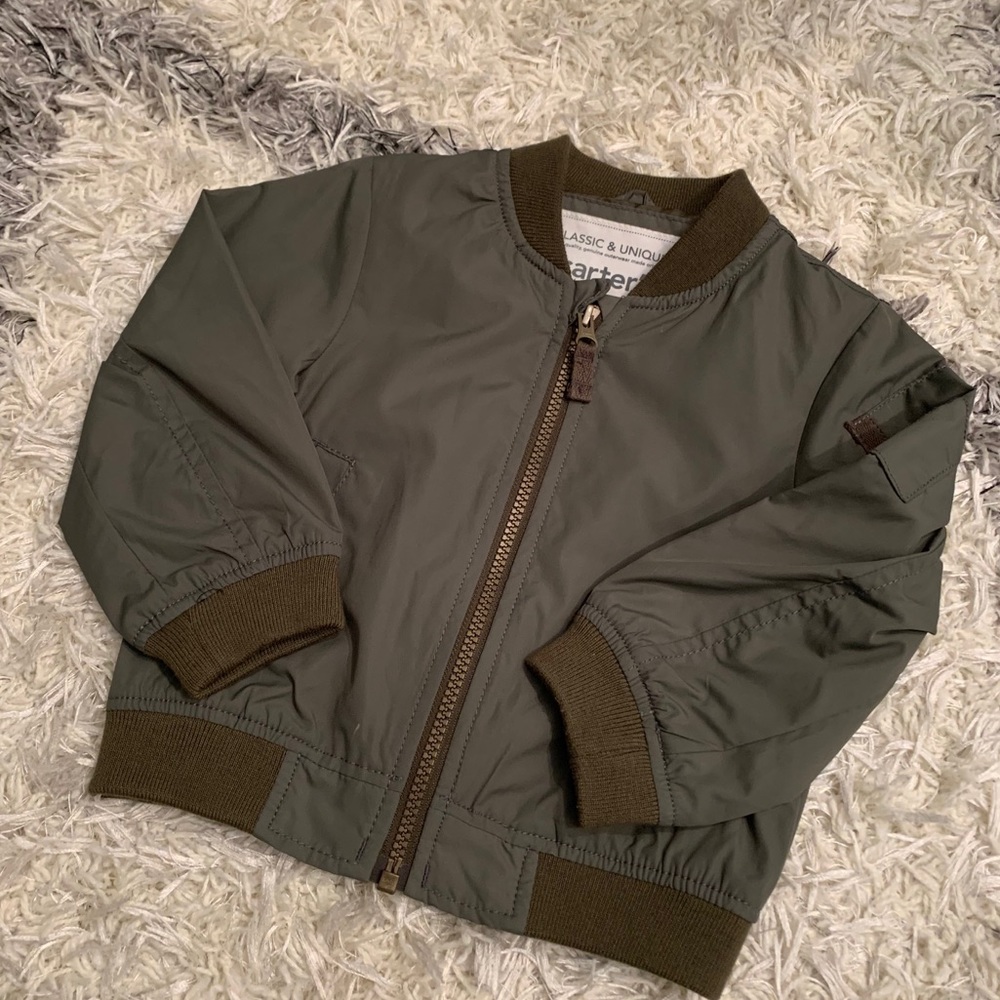 Toddler Fall Bomber Jacket - Army Green